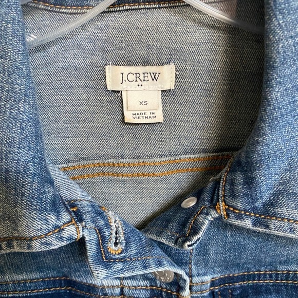 J. Crew Factory Women's Blue Denim Trucker‎ Jacket - XS - Picture 11 of 13